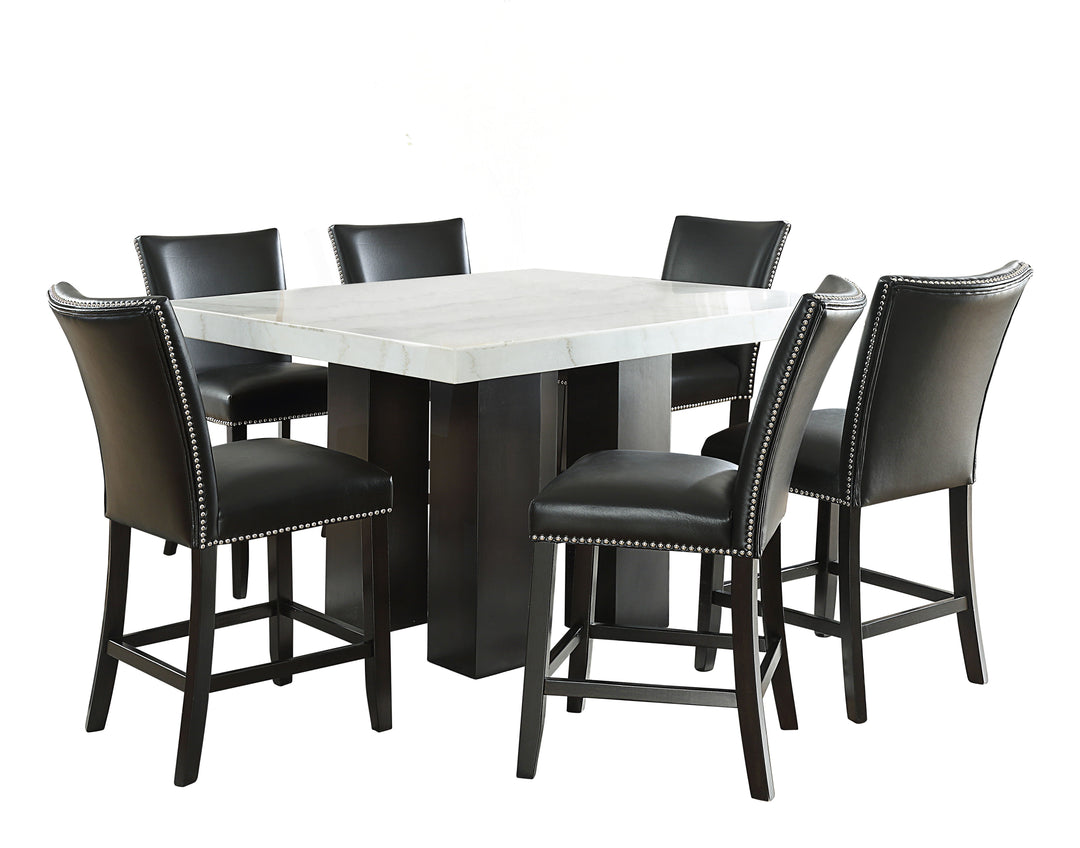 Camila - Square Counter Dining Set - White Top