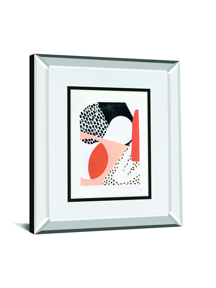 Luminous Tumble I By Laura Marshall Mirrored Frame - White