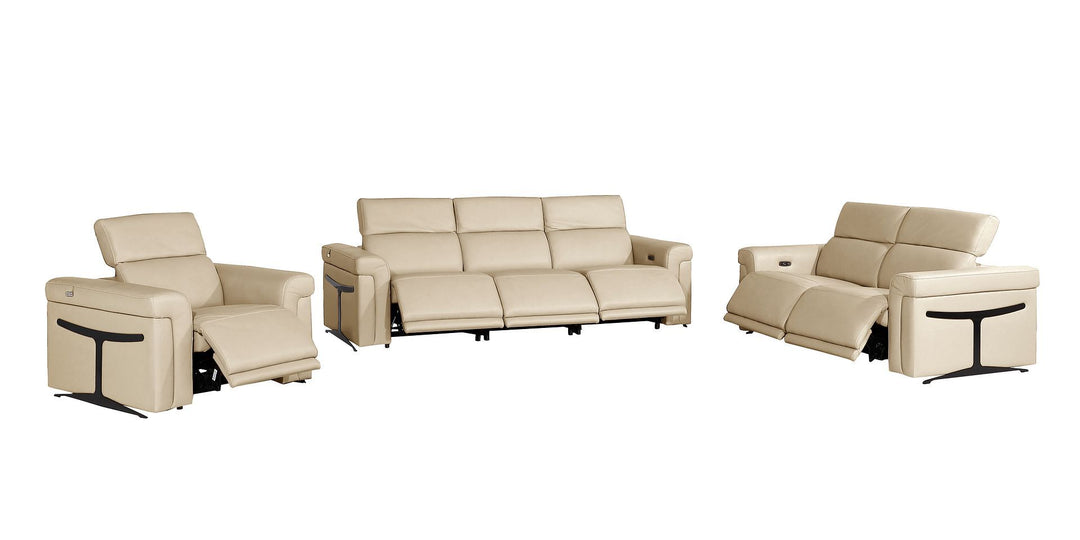 1126 - 6-Piece Modular Power Reclining Sofa, Loveseat &amp; Chair Set In With 6 Power Recliners &amp; Power Headrests