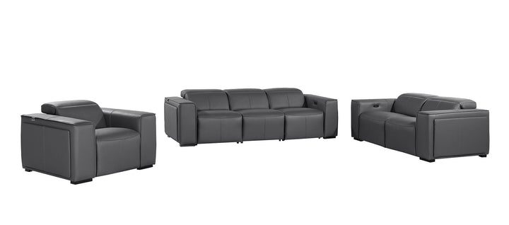 1224 - 6-Piece Modular Power Reclining Sofa, Loveseat &amp; Chair Set In With 6 Power Recliners &amp; Power Headrests