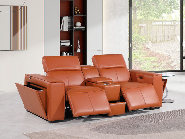 1224 - 3-Piece Modular Power Reclining Loveseat In With 2 Power Recliners &amp; Power Headrests