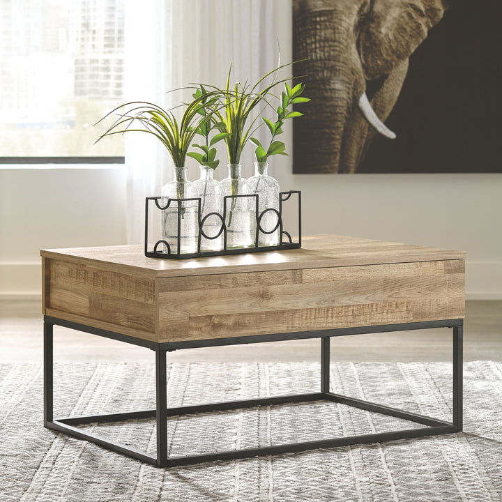 Gerdanet - Natural - Lift Top Cocktail Table