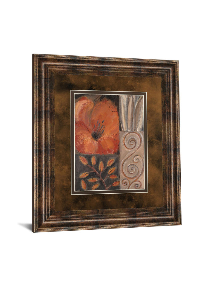 Orange Burst I By Rosie Abraham - Framed Print Wall Art - Orange