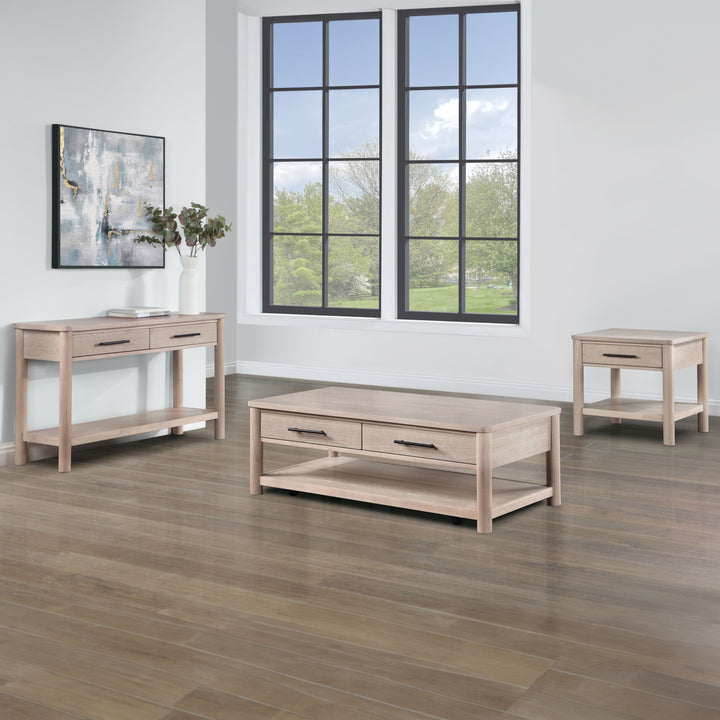 Gabby - 3 Piece Table Set 2 End Table - Light Brown
