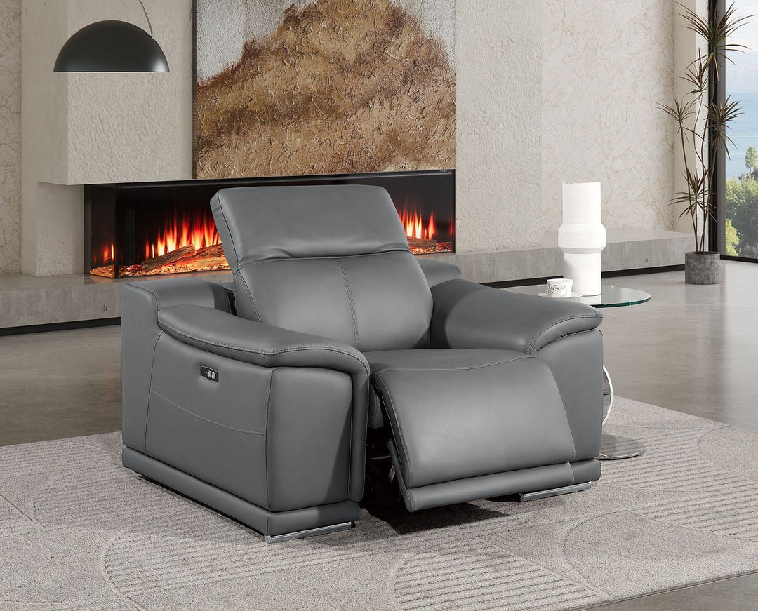 2679 - Power Reclining Chair With Power Headrest In Genuine Leather