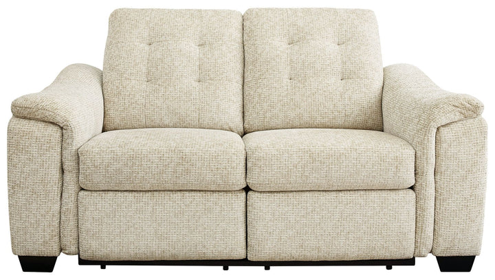Beaconfield - Reclining Power Loveseat - Sandstone