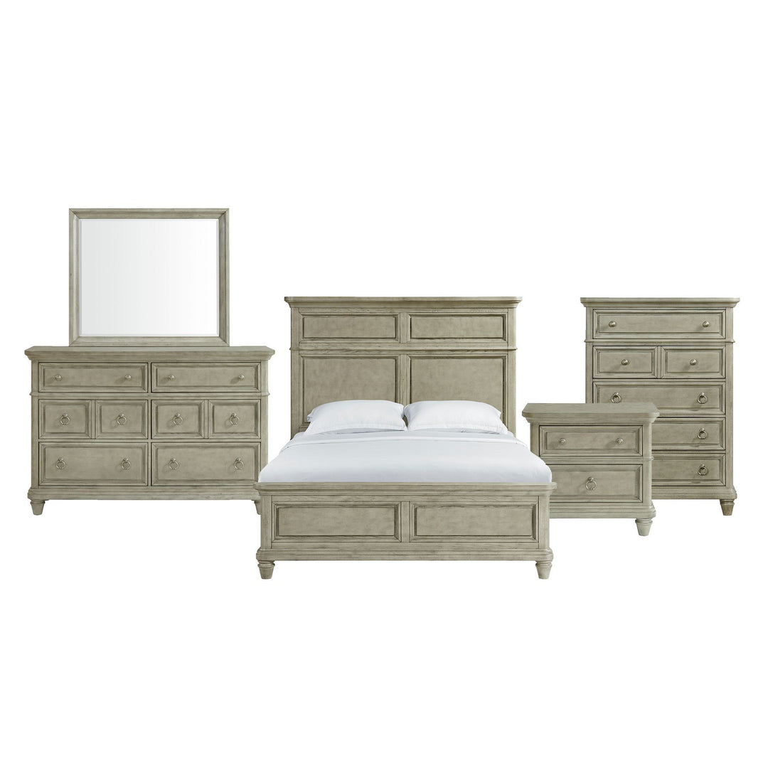 Whit-Ash - Panel Bedroom Set