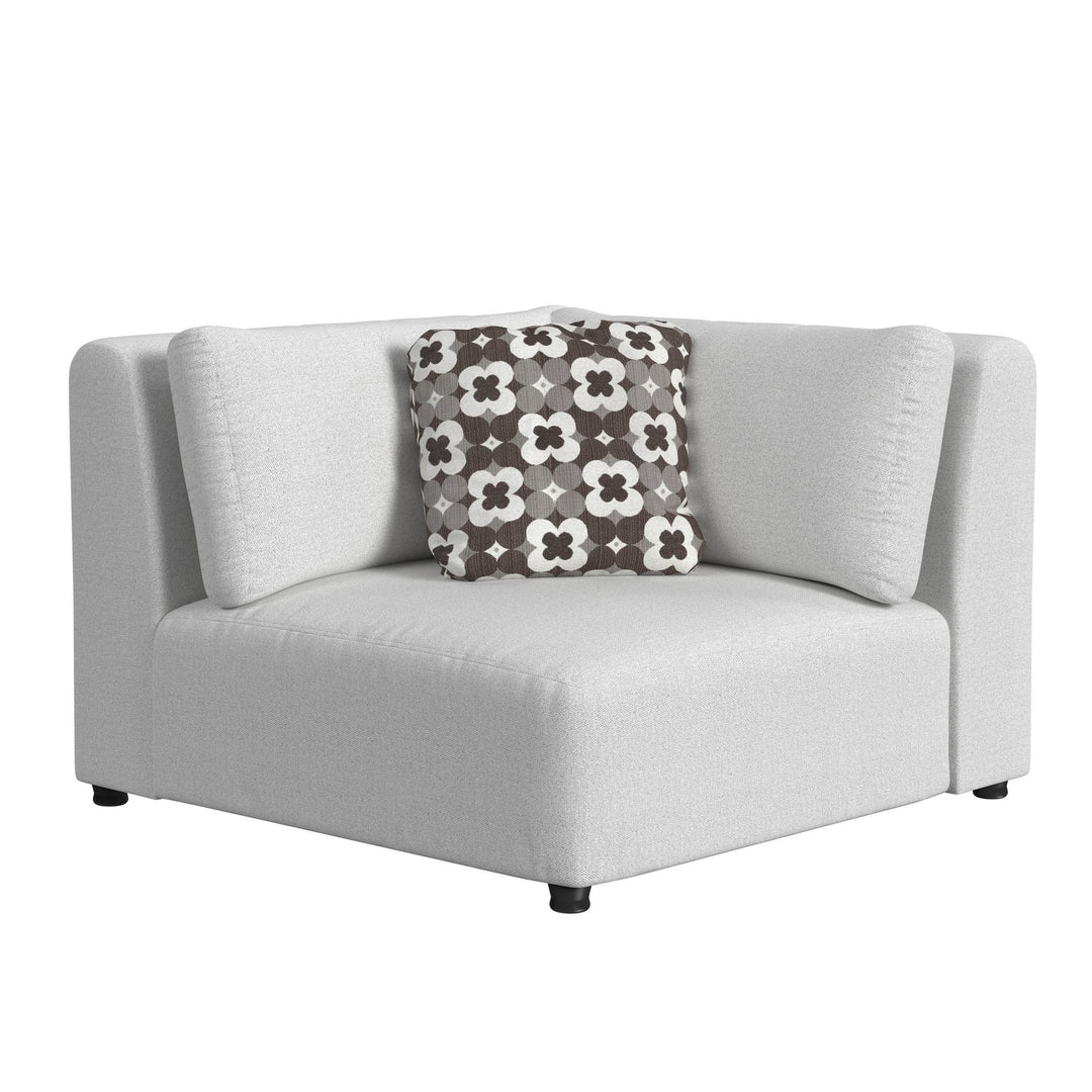 Zandara - 5 Piece Modular Set Sectional With Ottoman - Beige