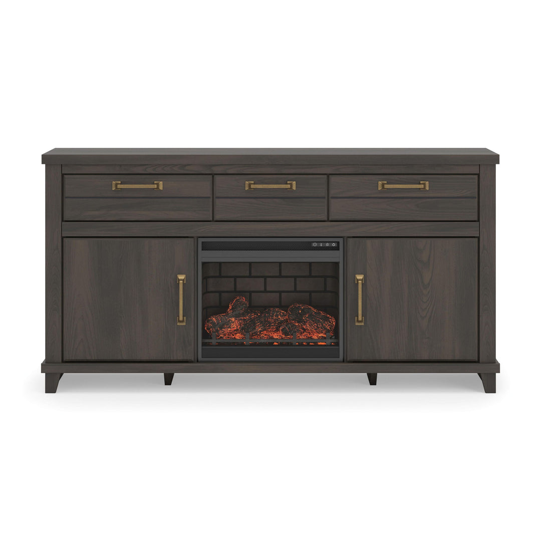 Brazen Valley - TV Stand With Fireplace Option
