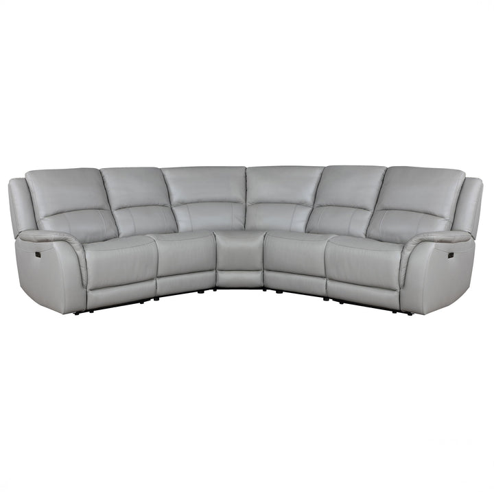 Alexandria - Leather Power Sectional