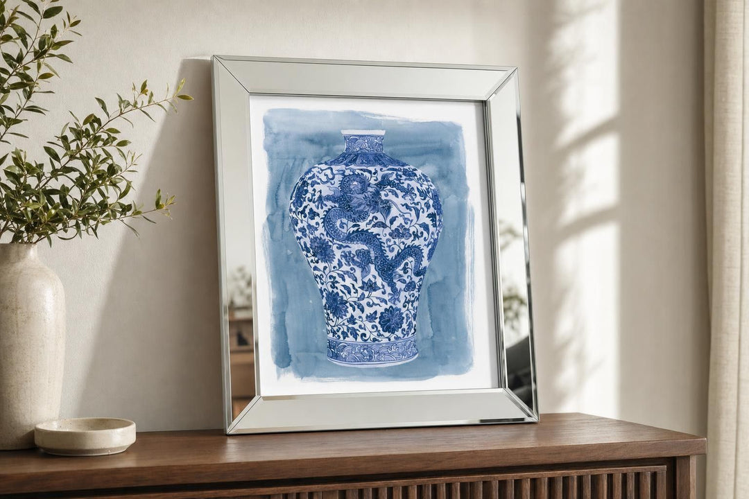 Ming Vase II By Melissa Wang - Blue
