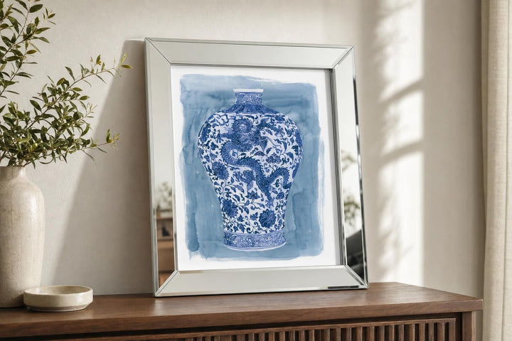 Ming Vase II By Melissa Wang - Blue