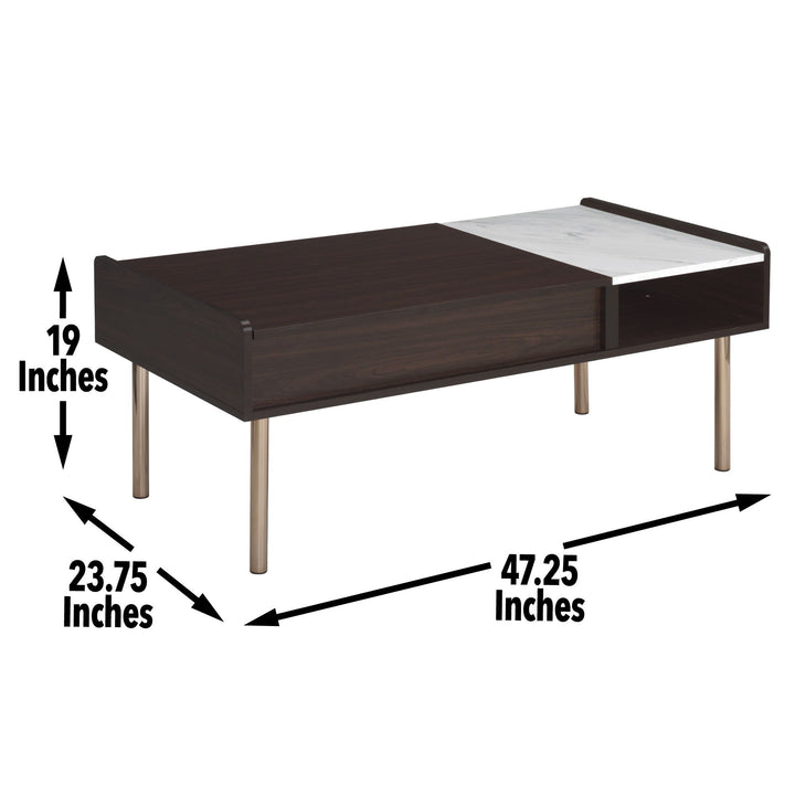 Carrie - Lift-Top Coffee Table - Brown