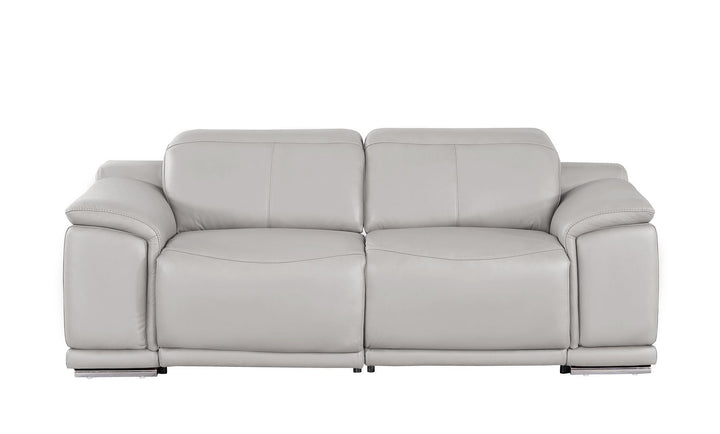 2679 - Genuine Leather Loveseat With Dual Power Recliners