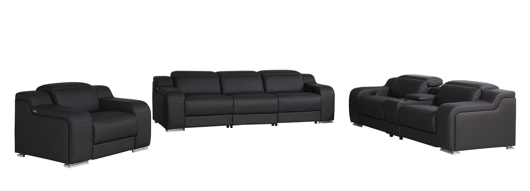 1116 - 7-Piece Modular Power Reclining Sofa, Loveseat &amp; Chair Set In With 6 Power Recliners &amp; Power Headrests