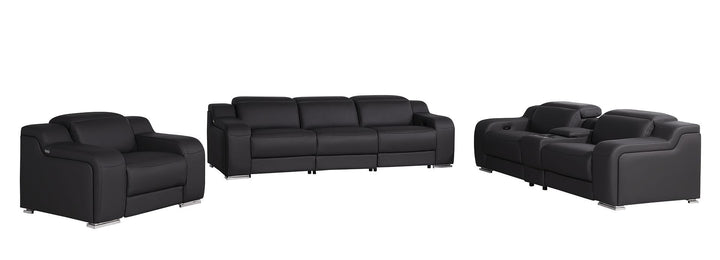 1116 - 7-Piece Modular Power Reclining Sofa, Loveseat &amp; Chair Set In With 6 Power Recliners &amp; Power Headrests