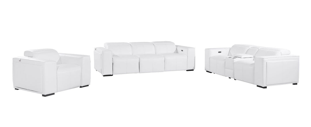 1224 - 7-Piece Modular Power Reclining Sofa, Loveseat &amp; Chair Set In With 5 Power Recliners &amp; Power Headrests