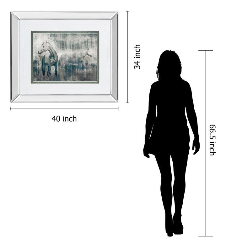 Grey Serenade By Edward Selkirk - Mirror Framed Print Wall Art - Dark Gray