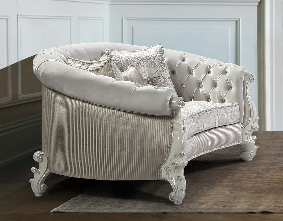 Juliana - Sofa And Loveseat - White