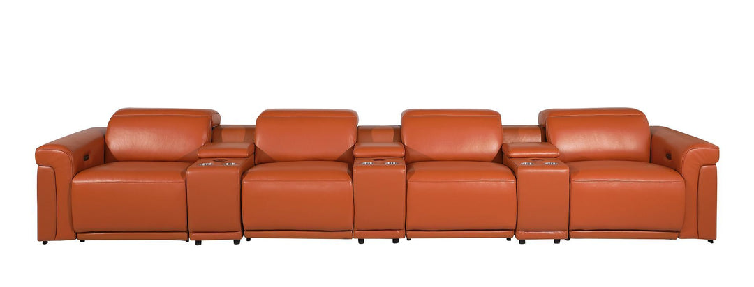 1126 - 7-Piece Modular Power Reclining Sofa In With 4 Power Recliners &amp; Power Headrests