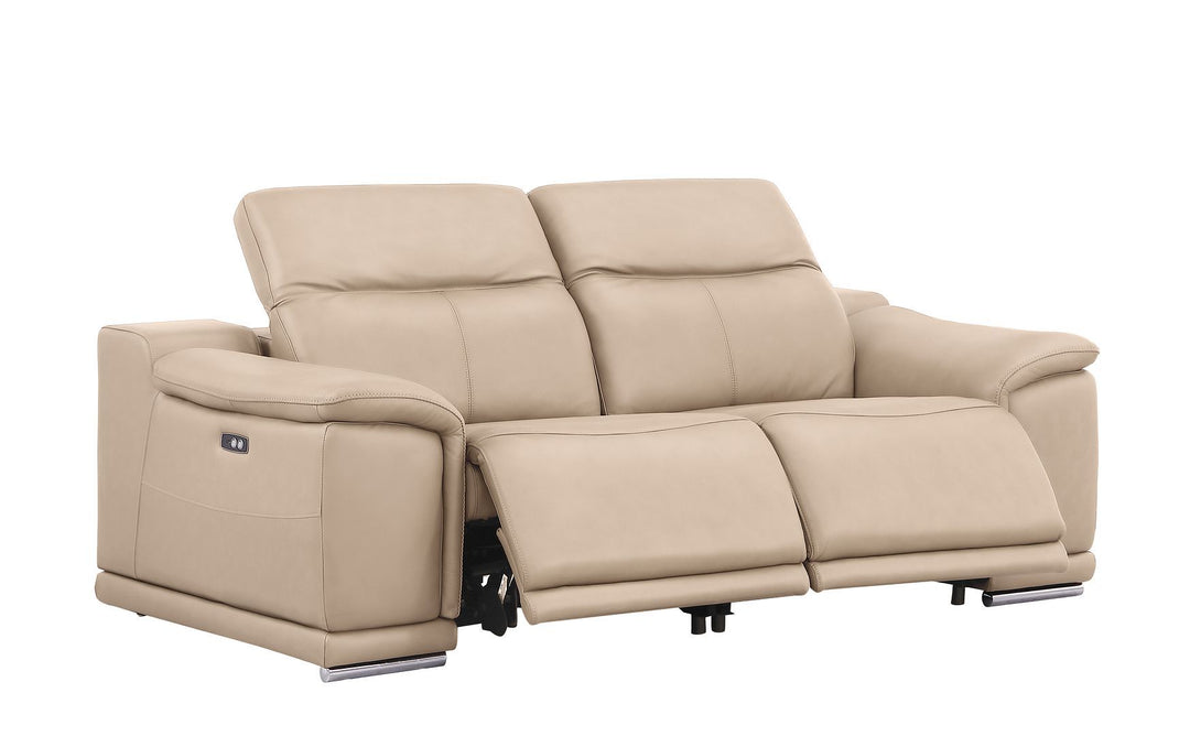 2679 - Genuine Leather Reclining Set (Sofa And Loveseat With 4 Power Recliners)