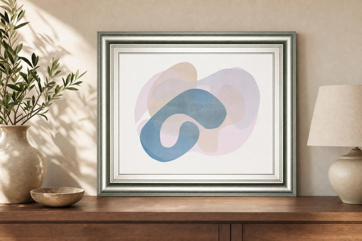 22x26 Homage to Eames IX By Rob Delamater - Blue