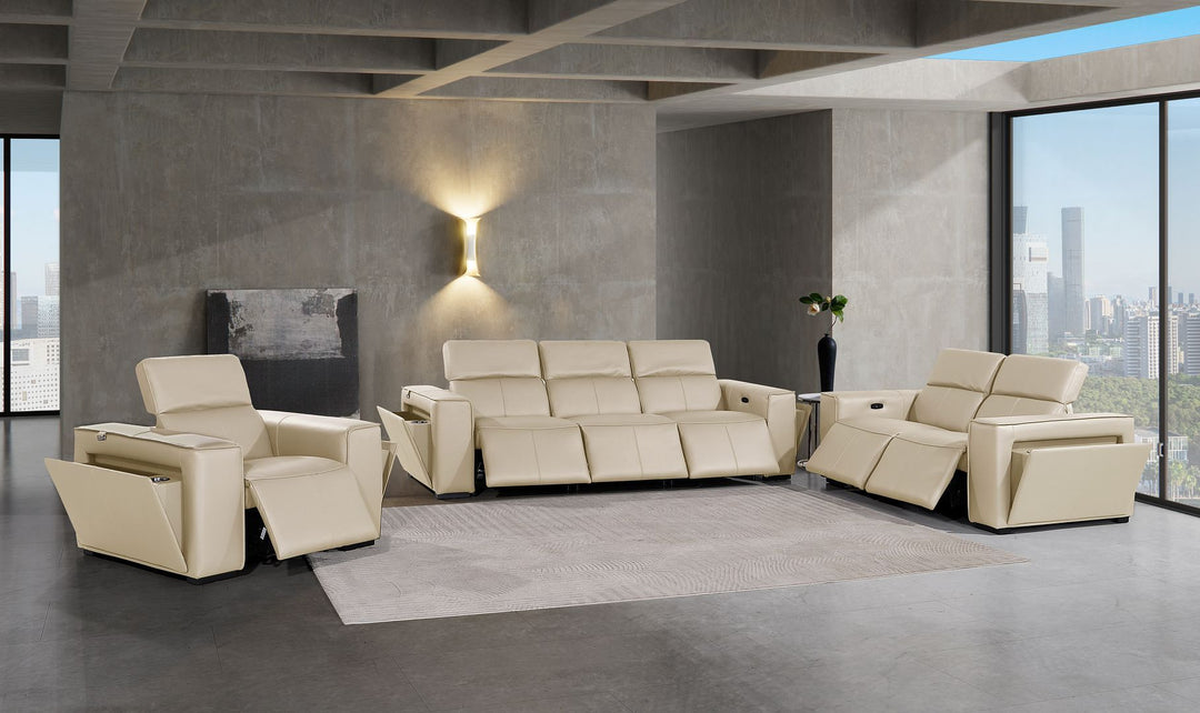 1224 - 6-Piece Modular Power Reclining Sofa, Loveseat &amp; Chair Set In With 6 Power Recliners &amp; Power Headrests