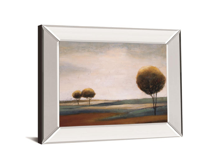 Tranquil Plains Il By Ursula Salemink-Roos - Mirror Framed Print Wall Art - Dark Brown