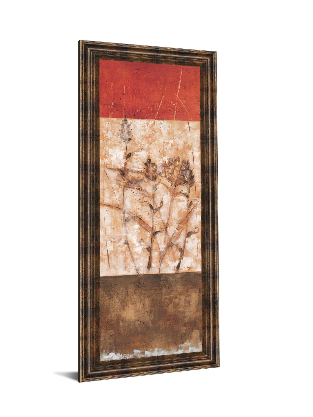 Fresco I By Loretta Linza - Framed Print Wall Art - Beige