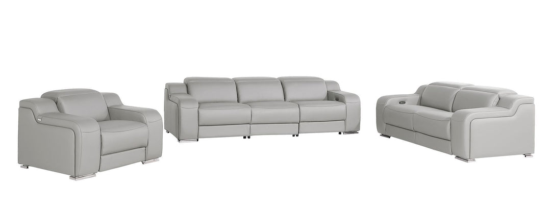 1116 - 6-Piece Modular Power Reclining Sofa, Loveseat &amp; Chair Set In With 6 Power Recliners &amp; Power Headrests