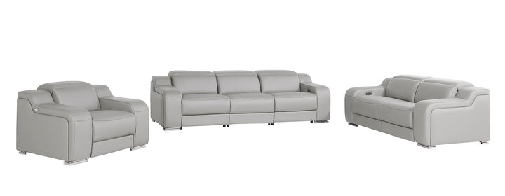 1116 - 6-Piece Modular Power Reclining Sofa, Loveseat &amp; Chair Set In With 6 Power Recliners &amp; Power Headrests