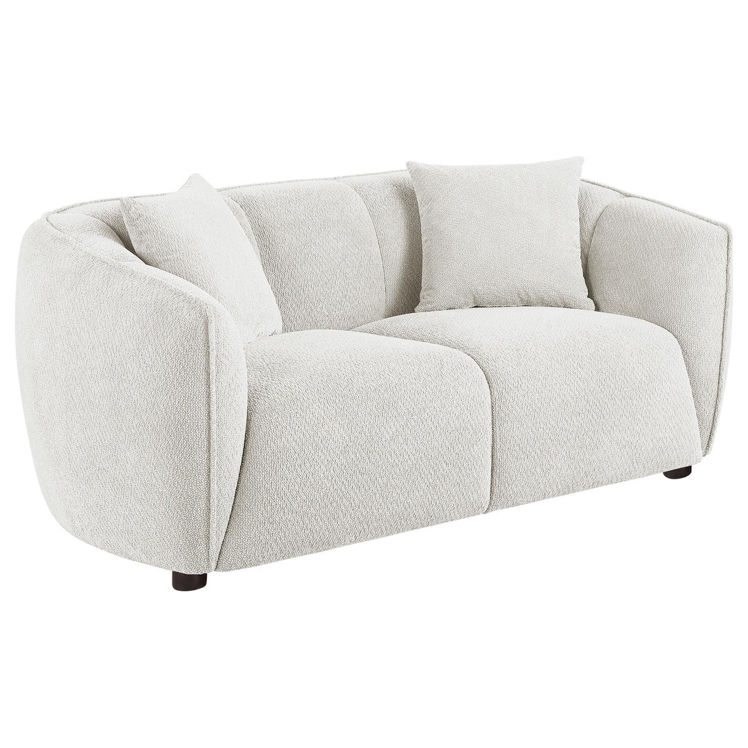 Aleisha 2-piece Fabroc Upholstered Sofa Set Sand