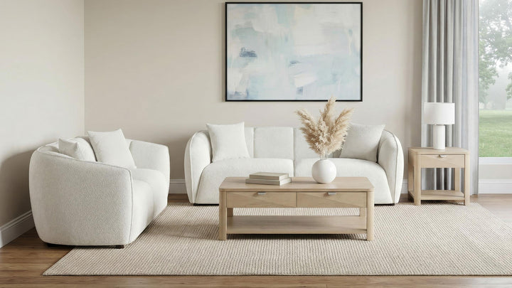 Aleisha Fabric Upholstered Sofa Sand