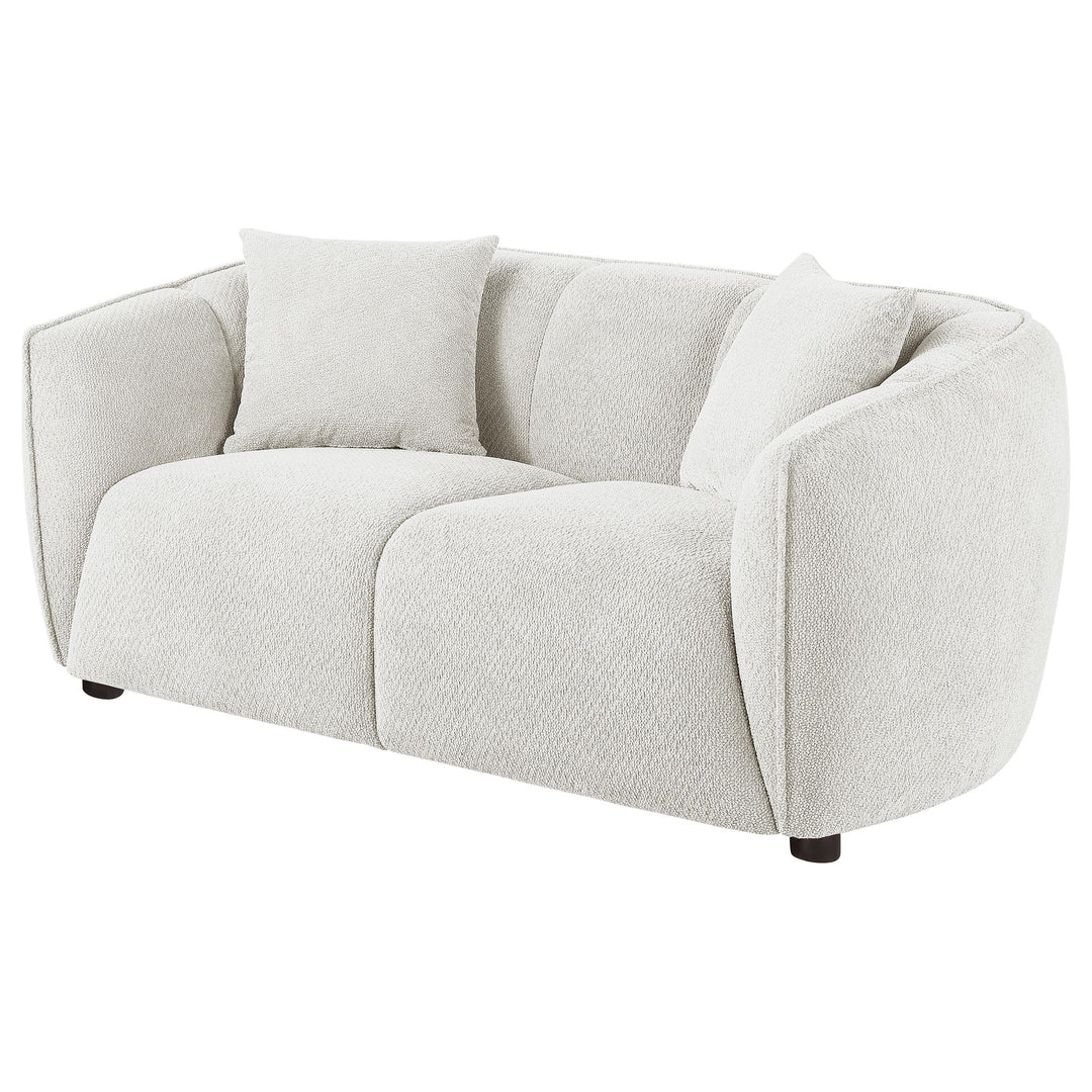 Aleisha Fabric Upholstered Loveseat Sand