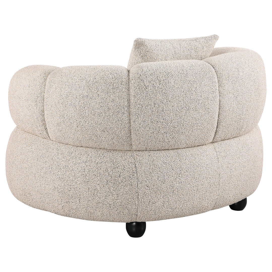 Whitney Contemporary Channel Tufted Woven Fabric Upholstered Sofa Set