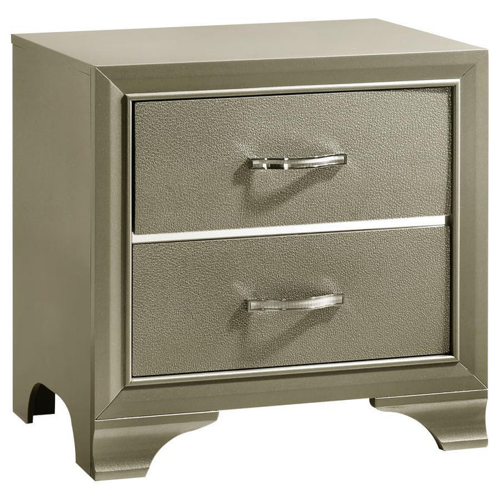 Beaumont - 2-Drawer Nightstand - Champagne