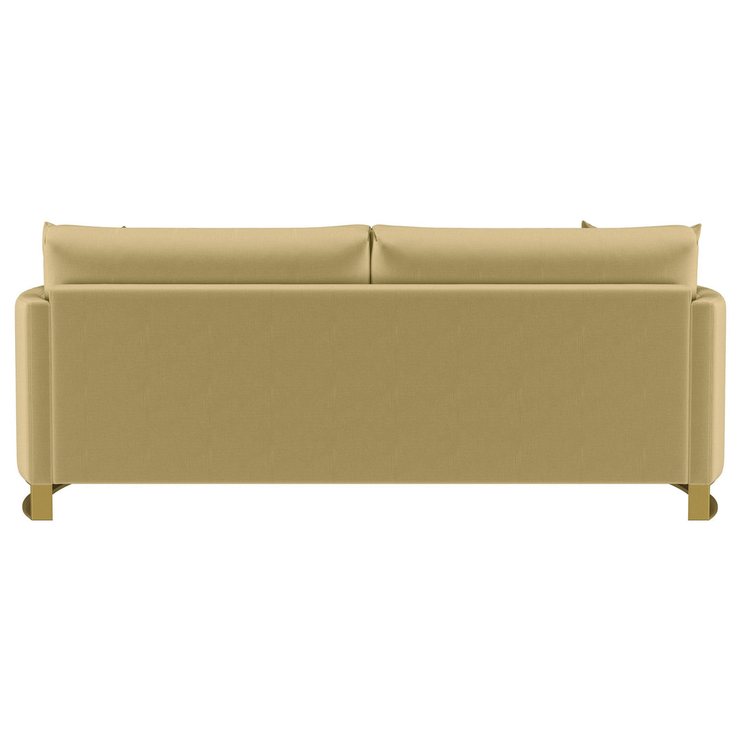 Corliss Upholstered Curved Track Arm Sofa Camel