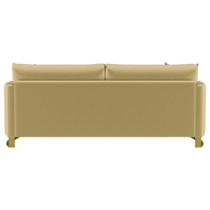 Corliss Upholstered Curved Track Arm Sofa Camel