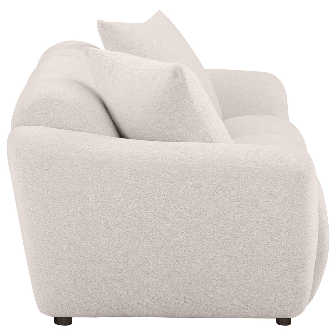 Destino Chenille Upholstered Splayed Arm Loveseat Greige