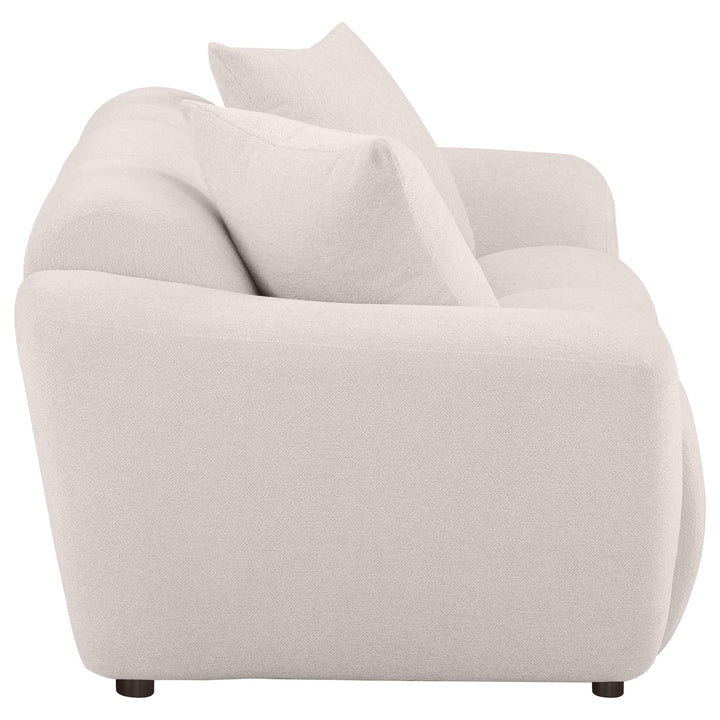 Destino Chenille Upholstered Splayed Arm Loveseat Greige