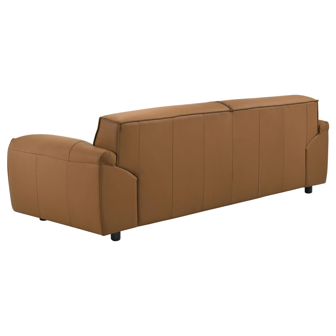 Buxton 2-piece Leather Upholstered Sofa Set Orange