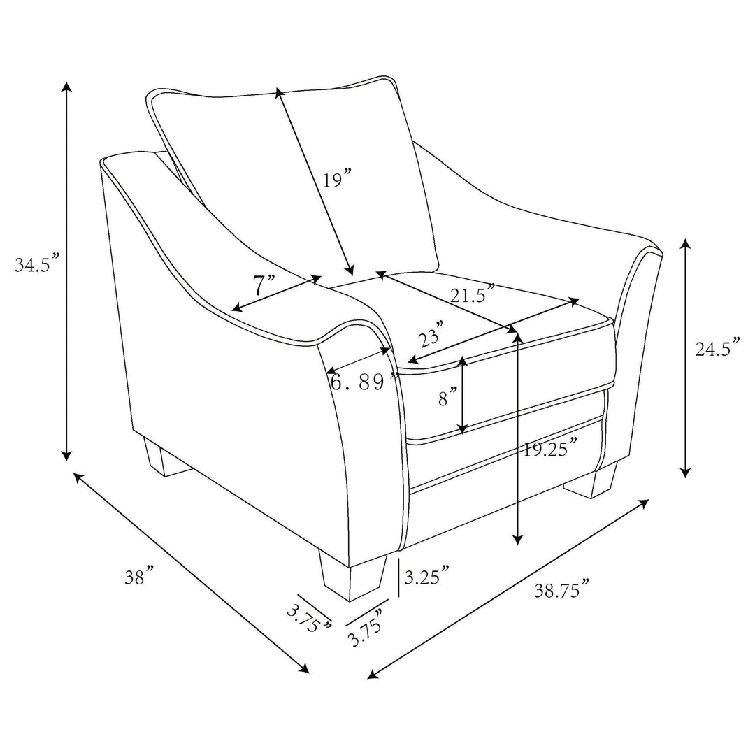 Tomkins 3-piece Boucle Upholstered Sofa Set Light Grey