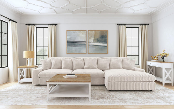 Blaine Upholstered Armless Chair Sand