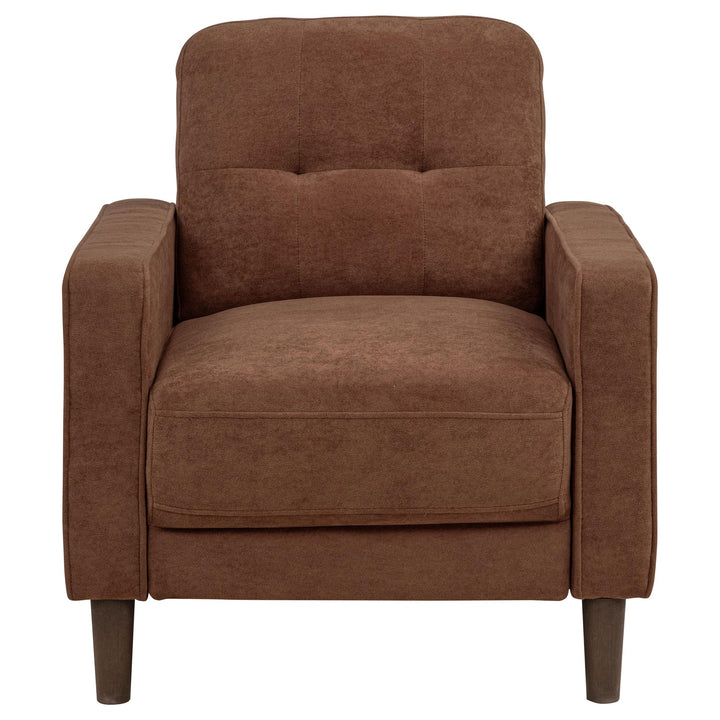 Bowen II 3-piece Fabric Upholstered Track Arm Sofa Set Rust