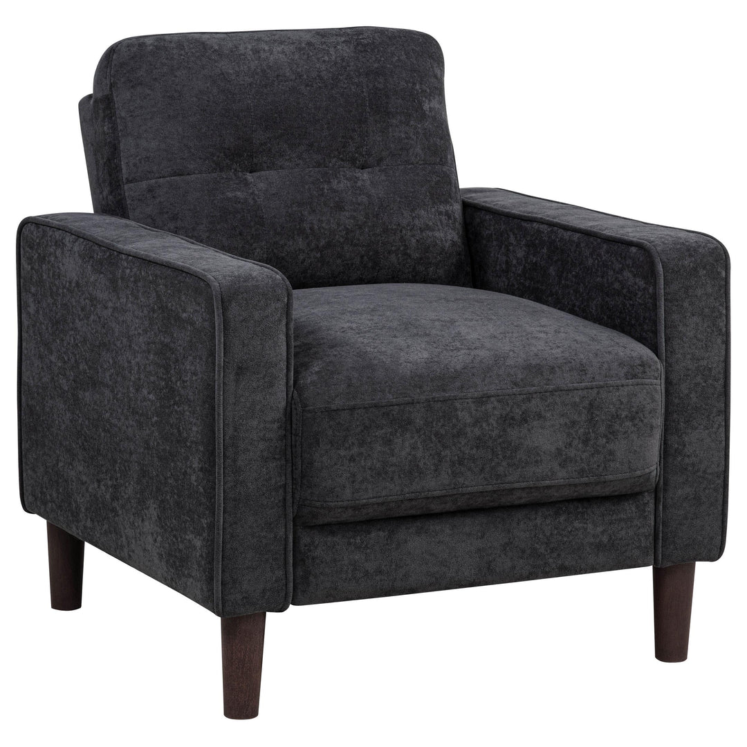 Bowen II 3-piece Upholstered Track Arm Sofa Set Steel Grey