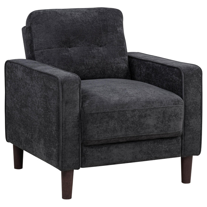 Bowen II 3-piece Upholstered Track Arm Sofa Set Steel Grey