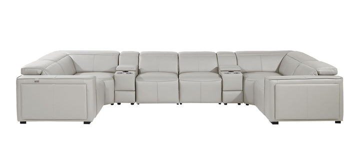 1224 - 8-Piece U-Shaped Sectional Sofa In With 4 Power Recliners &amp; Power Headrest