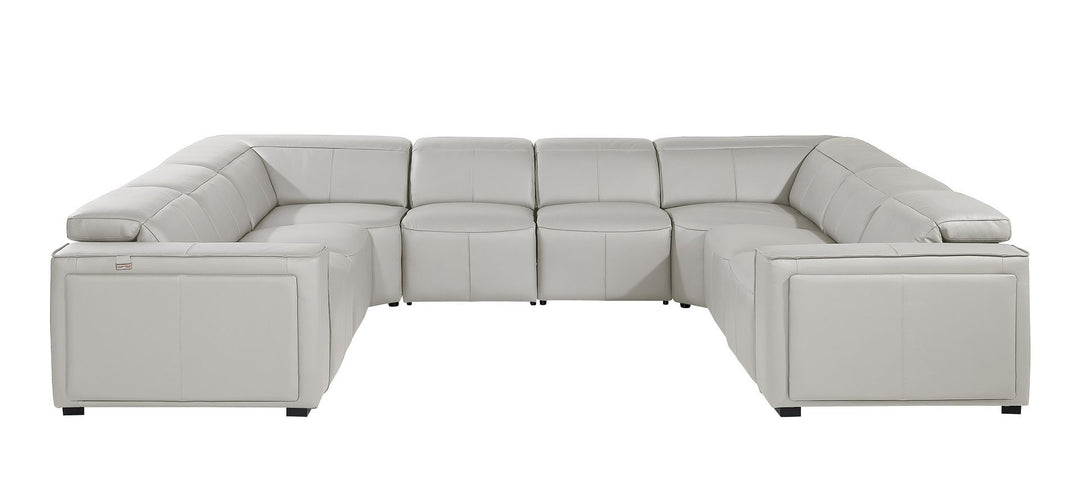 1224 - 8-Piece U-Shaped Sectional Sofa In With 4 Power Recliners &amp; Power Headrests