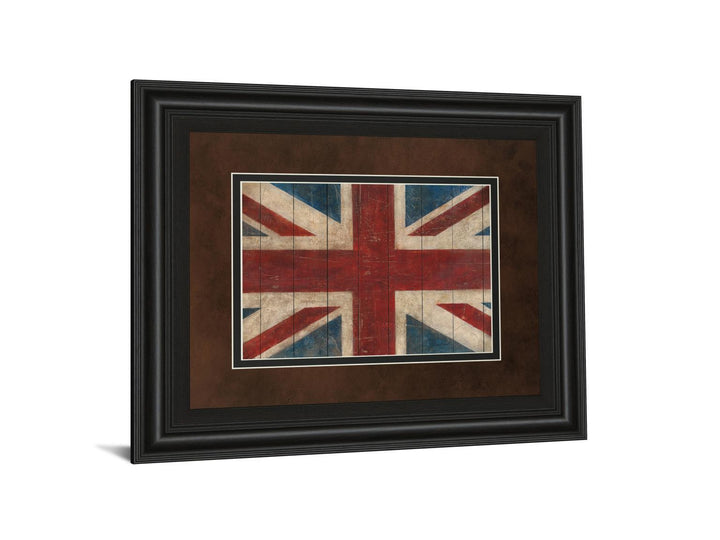 Union Jack By Avery Tillman - Framed Print Wall Art - Red