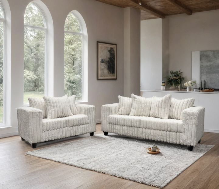 510 Cream - Sofa &amp; Loveseat Set